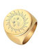 Celestria Damen Ring aus Stahl Vergoldet