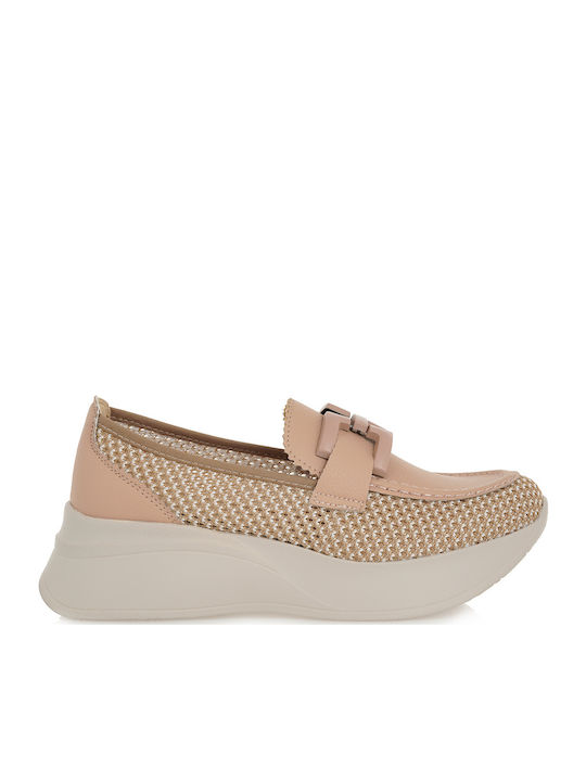 Seven Γυναικεία Loafers σε Ροζ Χρώμα