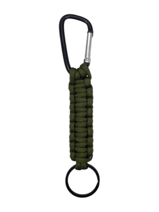 Militär-khaki Paracord Überlebensschlüsselanhänger