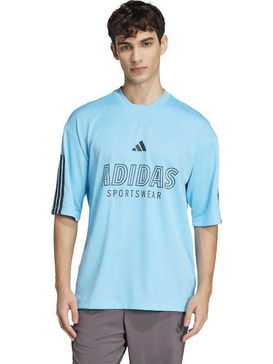 adidas M Tiro Μπλούζα Cyan