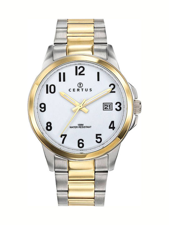 Beverly Hills Polo Club Men's Watch Battery with Pink Gold Metal Bracelet