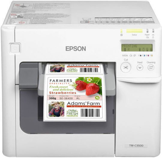 Epson C3500 Εκτυπωτής Ετικετών USB, Serial, Ethernet Έγχρωμος