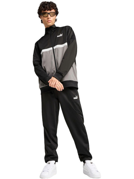 PUMA Poly Σετ Φόρμας Γυαλιστερό με Λάστιχο Black