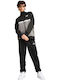 Poly Tracksuit Glossy with Elastic Black