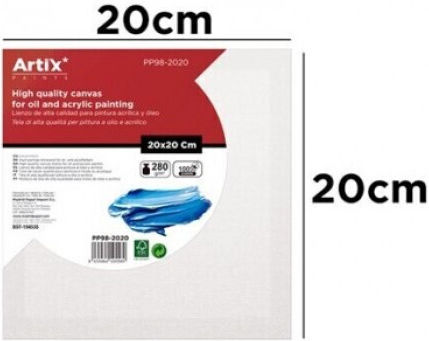 Artix Leinwand auf Keilrahmen Weiß Platz 20x20cm 280gr/m² 1Stück