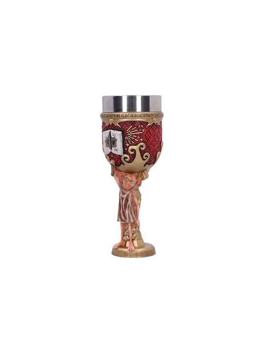 Nemesis Now Glass for White and Red Wine made of Stainless Steel in Red Color Goblet