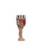Nemesis Now Glass for White and Red Wine made of Stainless Steel in Red Color Goblet
