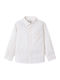 Kids Striped Shirt Long Sleeve Linen Beige