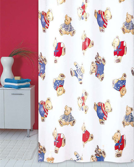 San Lorentzo Peva Κουρτίνα Μπάνιου 180x180cm Bear San Lorentzo Peva Κουρτίνα Μπάνιου 180x180cm Bear