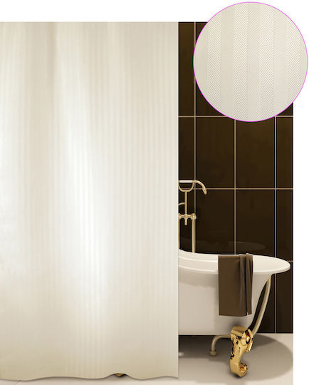 San Lorentzo Luxor Duschvorhang Stoff 180x180cm Beige