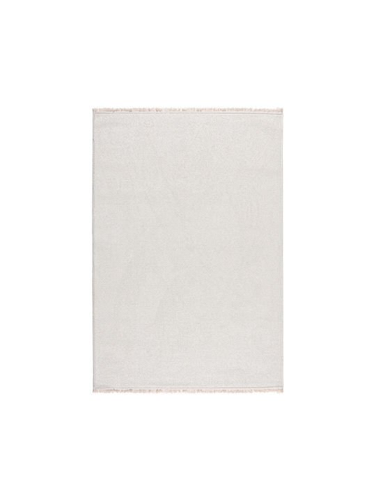 Beauty Home Αντιολισθητικό Χαλί Ορθογώνιο Λευκό 133x190cm