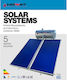 Howat Solar-Warmwasserbereiter 300Es Glas Doppe...