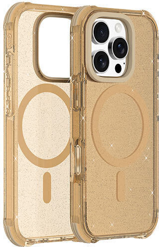 Premium Umschlag Rückseite Silikon Wasserdicht Gold (iPhone 15 Pro Max)