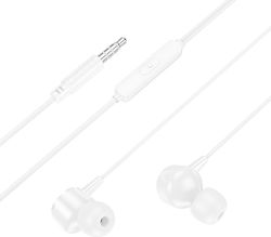Borofone BM94 In-ear Handsfree Ακουστικά με Βύσμα 3.5mm Λευκό