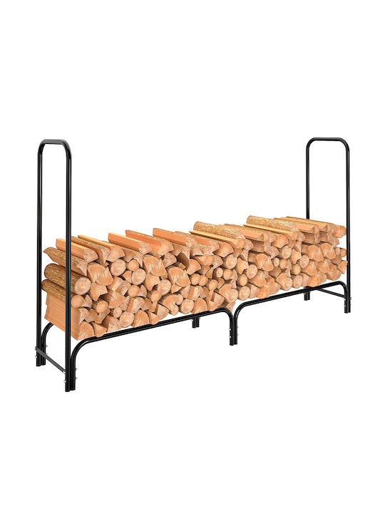 Bakaji Metallisch Regal Holzlagerung 200x36x115cm Bakaji Metallisch Regal Holzlagerung 200x36x115cm