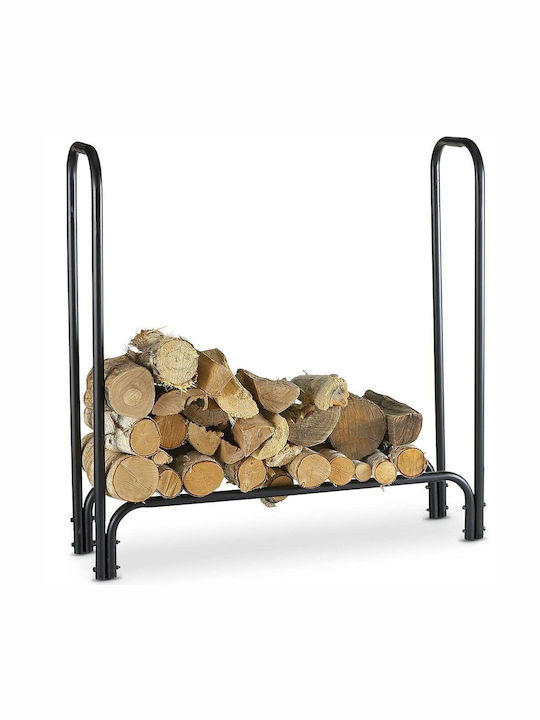 Bakaji Metallisch Regal Holzlagerung 120x35x120cm Bakaji Metallisch Regal Holzlagerung 120x35x120cm