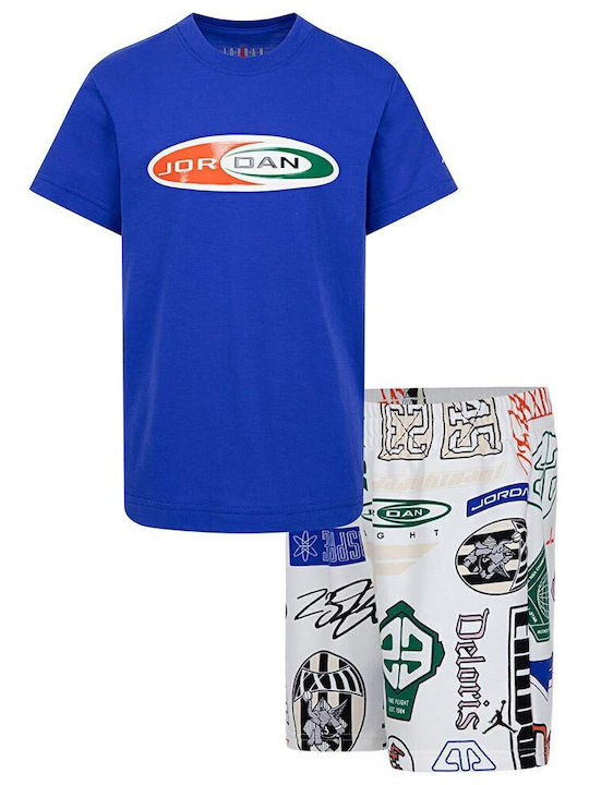 Παιδικό Σετ με Σορτς Καλοκαιρινό 2τμχ Μπλε Essentials