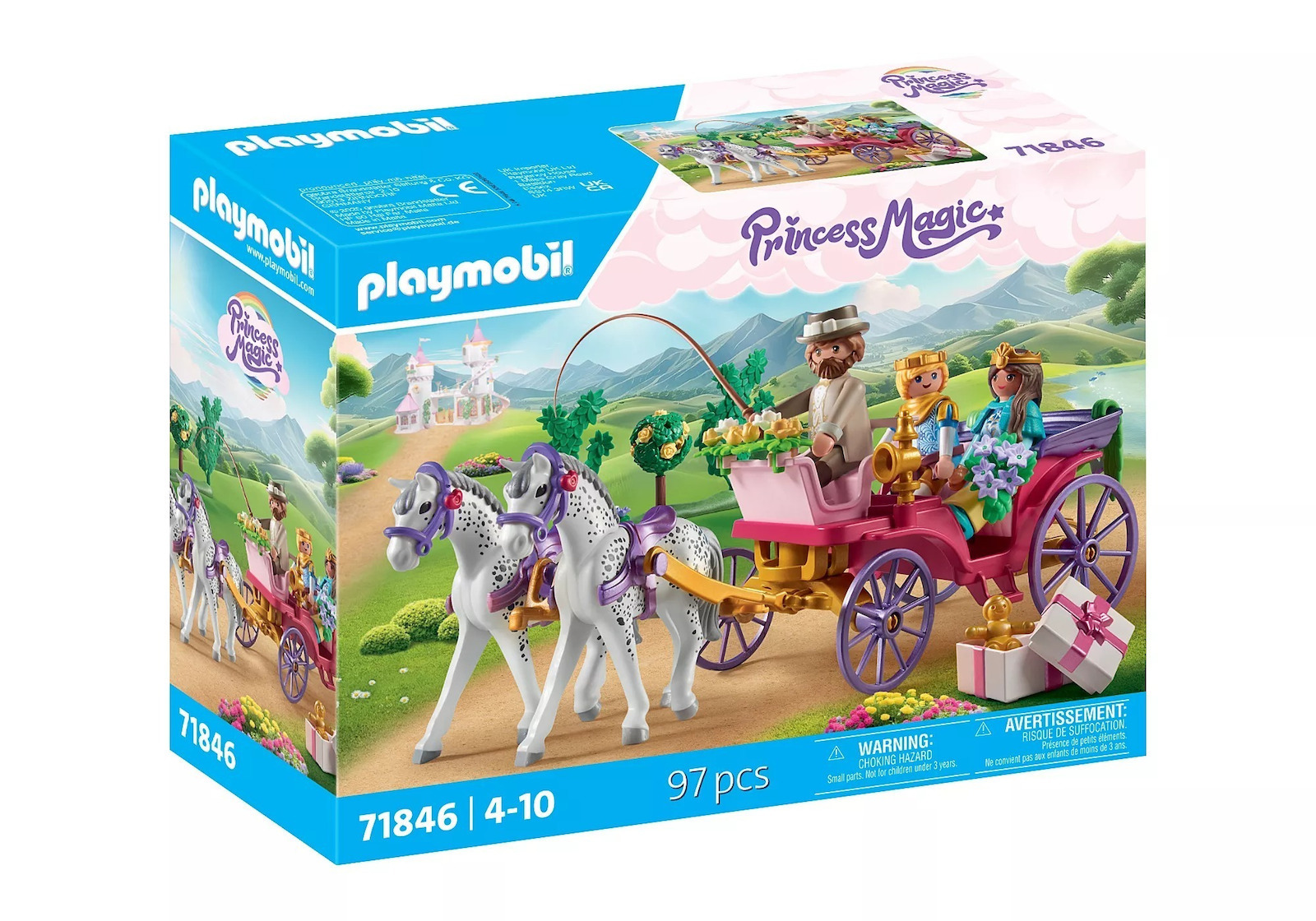 Playmobil Princess Magic Plimbare cu Caleașca Prințesei pentru 4