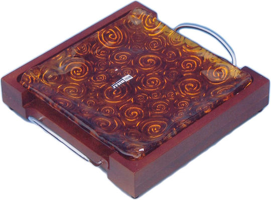 Karvounis Glass Decorative Platter Bronze