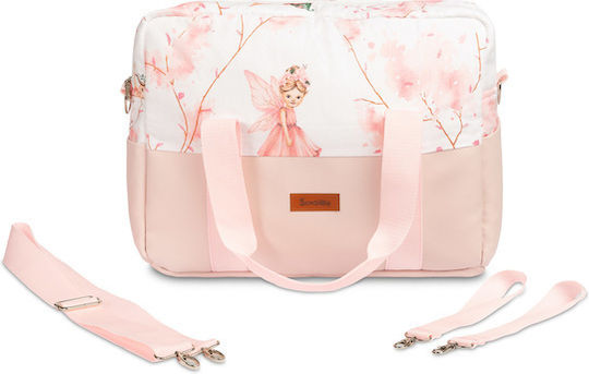 Sensillo Wickeltasche-Wickeltasche Schulter/Hand Rosa 43x30x13cm.