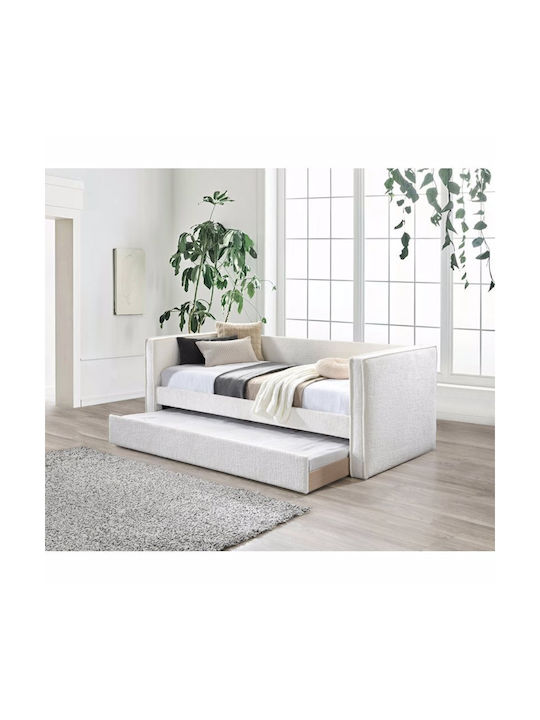 Calmo Διθέσιος Καναπές Κρεβάτι Cream 90x190εκ.