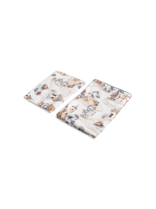 Sensillo Set Copertă de Pătuț cu Față de Pernă Jeans 100x135cm. Sensillo Set Copertă de Pătuț cu Față de Pernă Jeans 100x135cm.