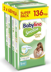Babylino Sensitive Cotton Soft No. 1 για 2-5kg Babylino Sensitive Cotton Soft No. 1 για 2-5kg