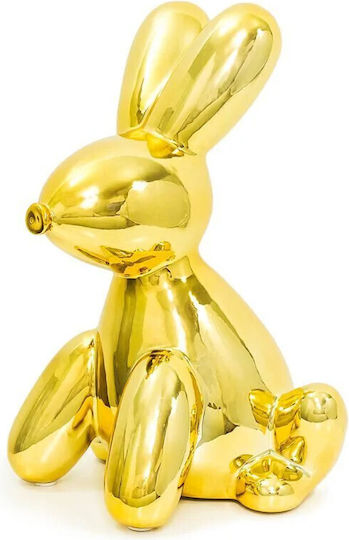 Κουμπαράς Κεραμικός Κουνελάκι Balloon Lucy Pomme Pidou M Gold