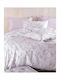 Rythmos Bettdecken-Set Großes Doppelbett 220x240cm Odet Purple 3Stück