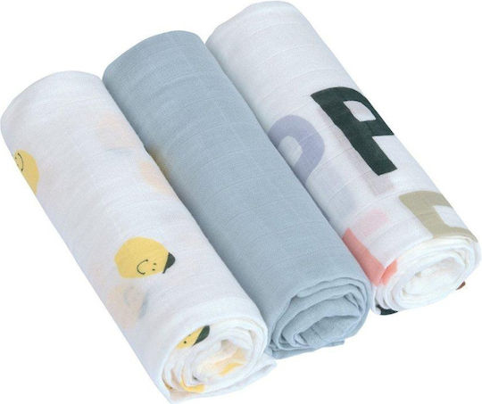 Laessig Swaddle Blanket 80x80cm 3 Bucăți Laessig Swaddle Blanket 80x80cm 3 Bucăți