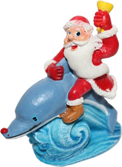 Penn Plax Santa Claus On Dolphin Aquarium Christmas Decorations