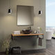 Kolossos Countertop with Sink L92xW50xH34cm Oak, Matt Black