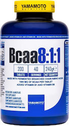 Yamamoto Nutrition BCAAs 1000мг 200 Таблетки Yamamoto Nutrition BCAAs 1000мг 200 Таблетки