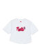 Kids Top Short-sleeved White Pretty