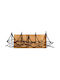 Wallity 3D Gemischte Kunst Schwarzes aus Holz 86x31cm