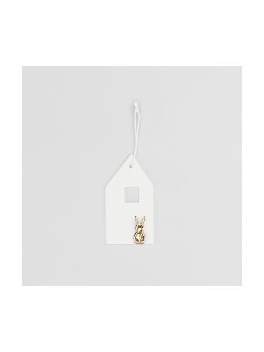 Raeder Decorațiune Suspendată Albă Din Material Ceramic 4.3x8cm