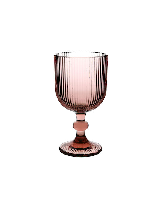 Ankor Set of Glasses for White and Red Wine made of Glass in Purple Color Stemmed 350ml 6pcs