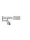 Enis by Domus Metallic Curtain Pole Danae Double with Rail Φ25mm 160cm Nickel Matte-Chrome