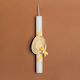 Easter Candle Round Yellow
