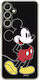 Disney Mickey Back Cover Silicon Negru (Galaxy A55)