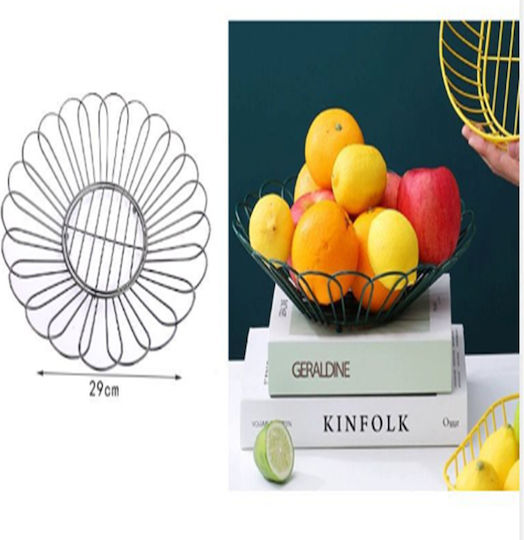 SDS Metallic Black Fruit Bowl 29x13x7.5cm