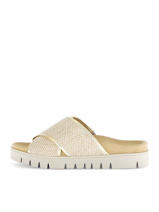 Gabor Leather Women's Flat Sandals Anatomic in ...