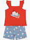 Minerva Kids' Pajamas Summer Orange Roosters