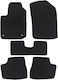 Set of Front and Rear Mats 5pcs for Peugeot 2008 Black