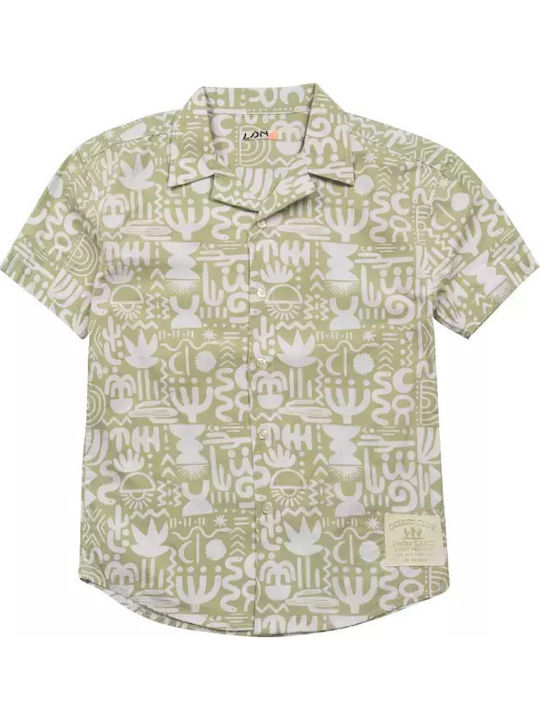 Kids Shirt Short Sleeve Sand green