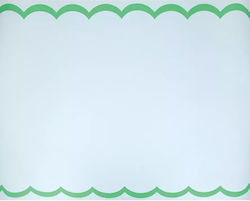 Ράνερ Διακόσμισης Scalloped Edge Blue Green