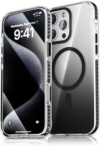 Premium Back Cover Silicone Waterproof Black (iPhone 16 Pro)
