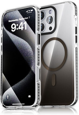 Premium Задна корица Силикон Водоустойчив Сив (iPhone 15 Pro)