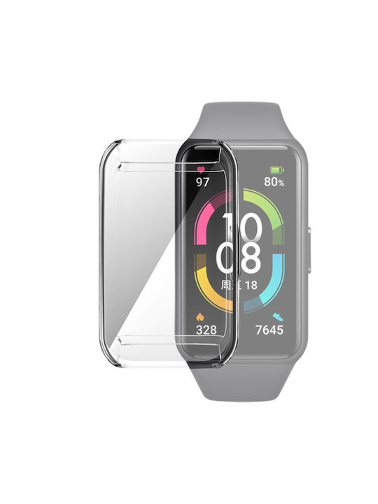 Huawei Silikonhülle in Transparent Farbe für Huawei Band 6, 6 Pro, Honor Band 6.