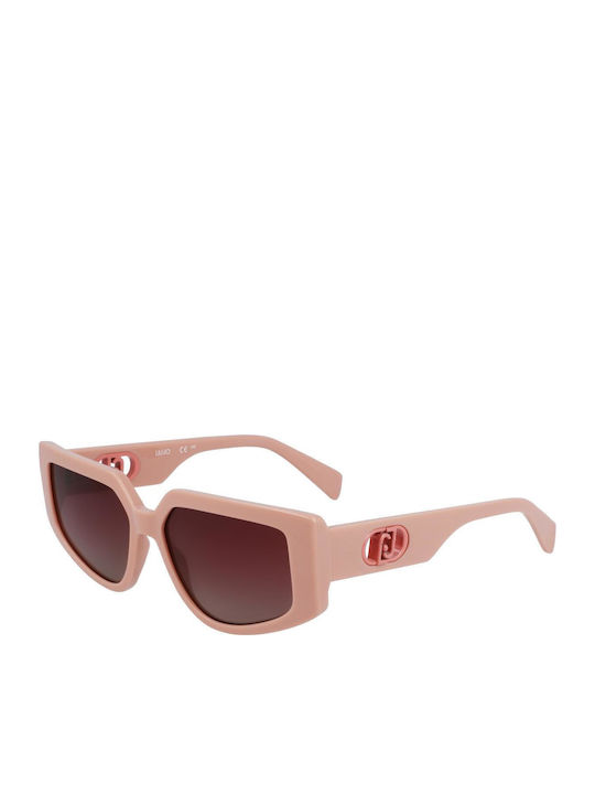 Liu Jo Women's Sunglasses with Pink Plastic Fra...